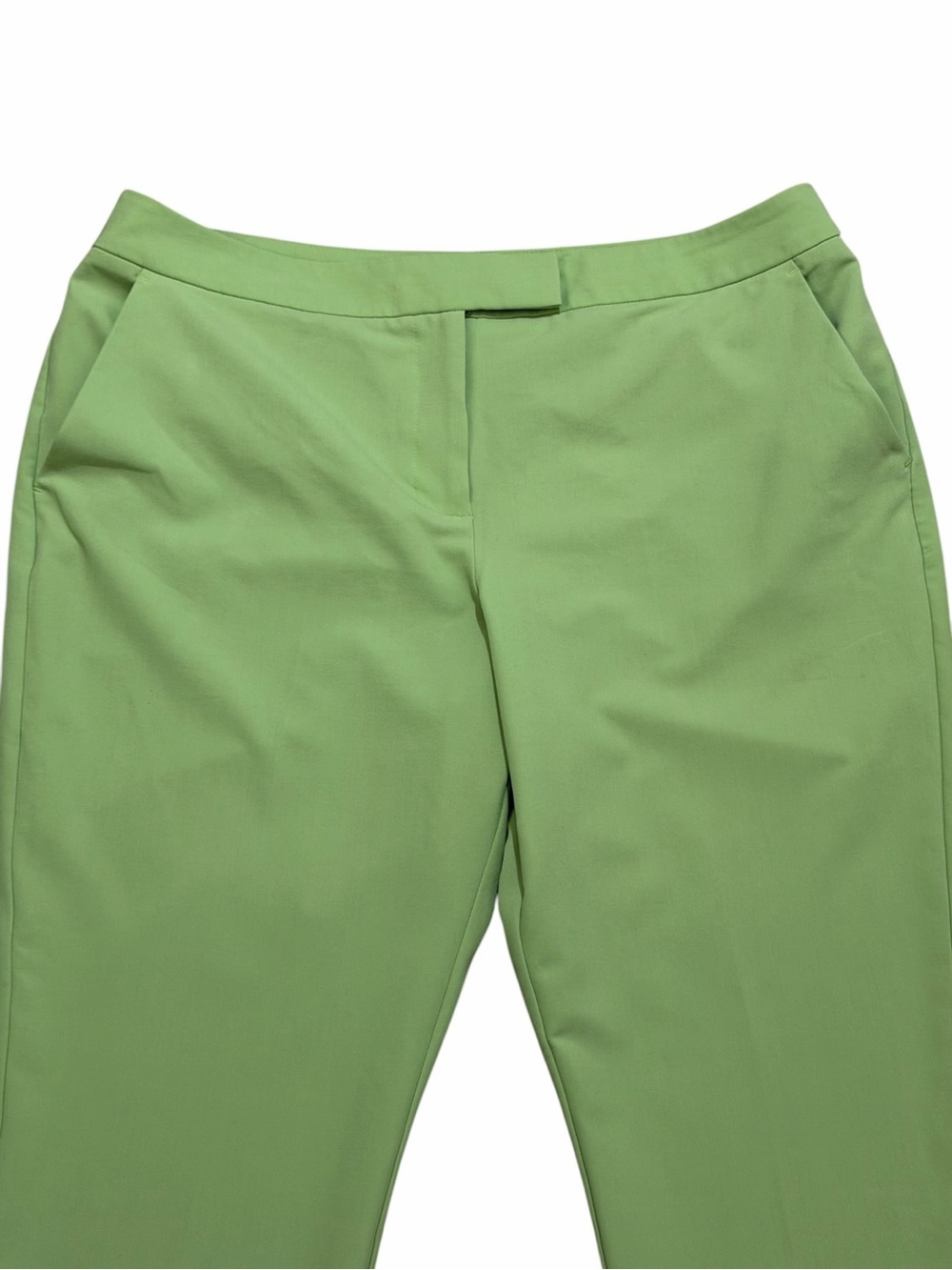 Worthington Slim ankle Dress Pants Womens 16 Green Stretch - Picture 2 of 7